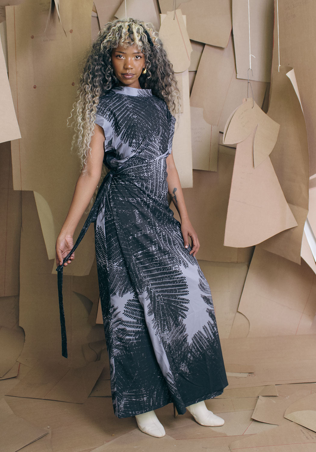 Regent Dress Fern Print