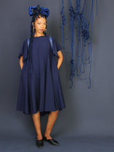 Twiggy Dress Chunky Navy Zips