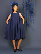 Twiggy Dress Chunky Navy Zips