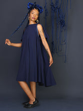 Twiggy Dress Chunky Navy Zips