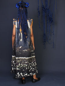 Perspective Apron Dress Berg Print