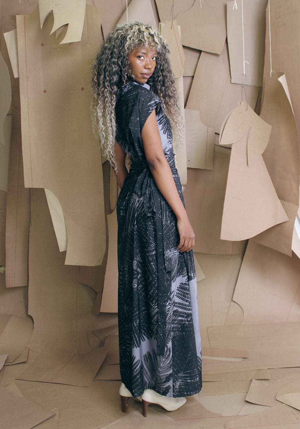 Regent Dress Fern Print
