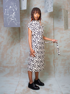 Regent Dress Geometric Print