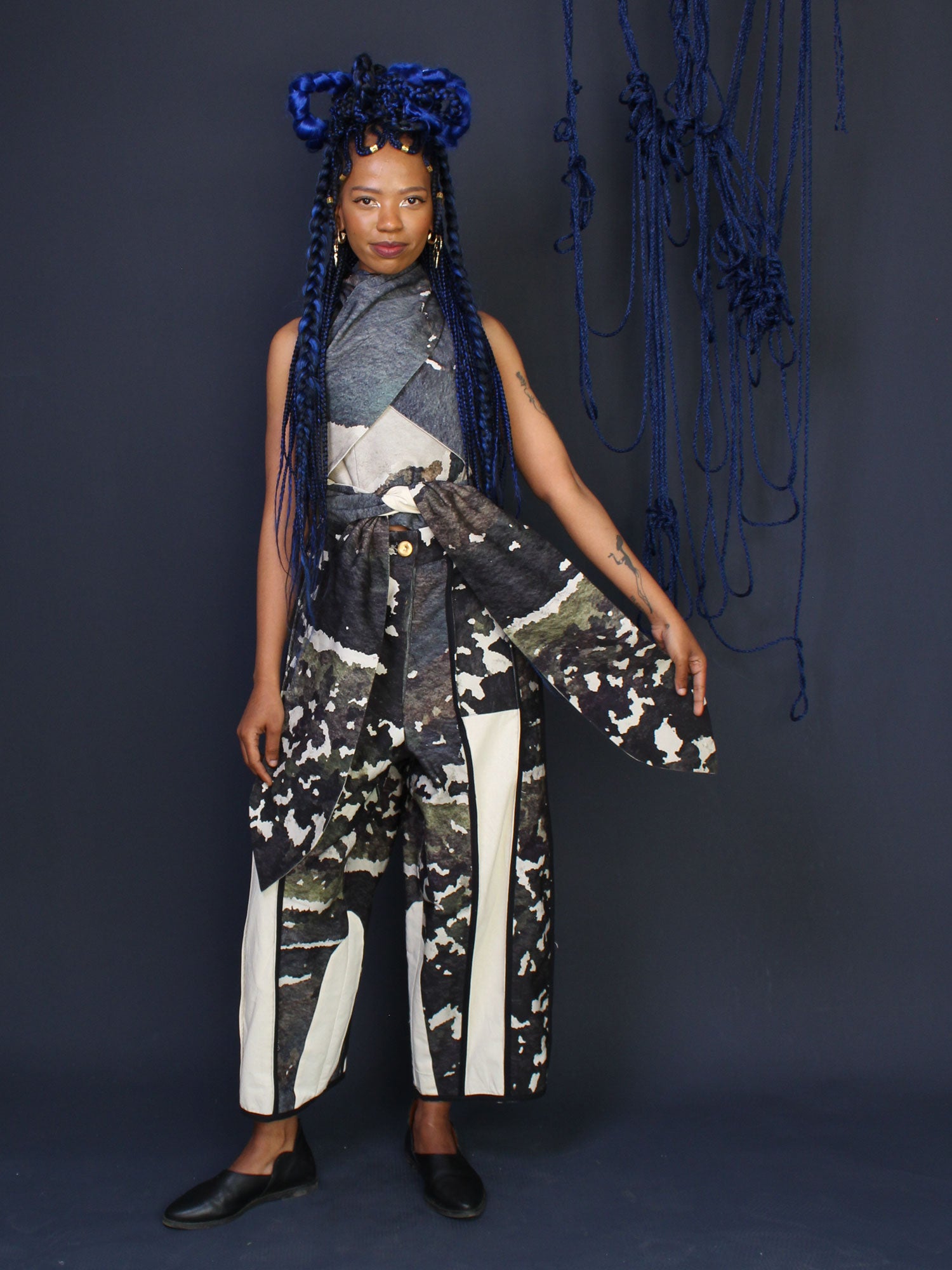 Halter Top Berg Print