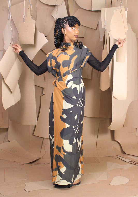 Regent Dress Blom Print